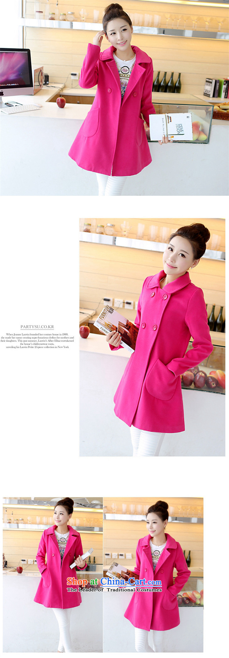 The various big Ying Female dress code 2015 autumn and winter new Korean version long lapel a wool coat jacket coat female YM19# gross? yellow XXXXL(180-200) picture, prices, brand platters! The elections are supplied in the national character of distribution, so action, buy now enjoy more preferential! As soon as possible.