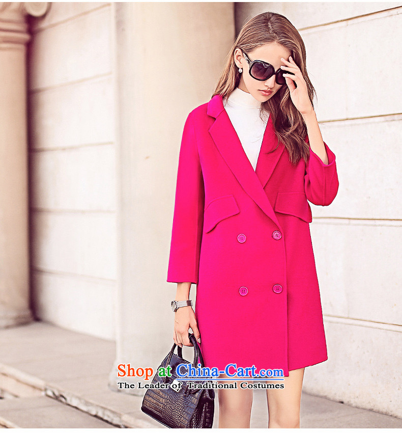 Three courses 2015 autumn and winter new ultra high-end plain manual two-sided wool a wool coat gross? female Sau San video thin coat of pure colors in the cashmere long woolen coat Qiu Xiang green L picture, prices, brand platters! The elections are supplied in the national character of distribution, so action, buy now enjoy more preferential! As soon as possible.