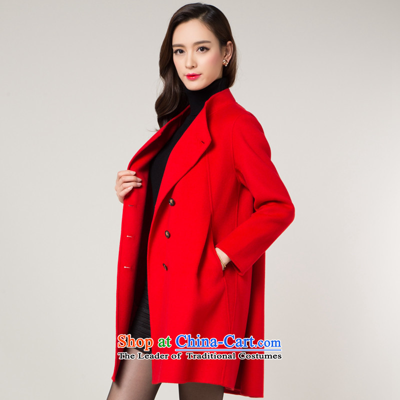 Hengyuan Cheung double-side woolen coat female 2015 autumn and winter coats classic for new?? sweater in gross long red, Hang Sang (HYX source) , , , shopping on the Internet