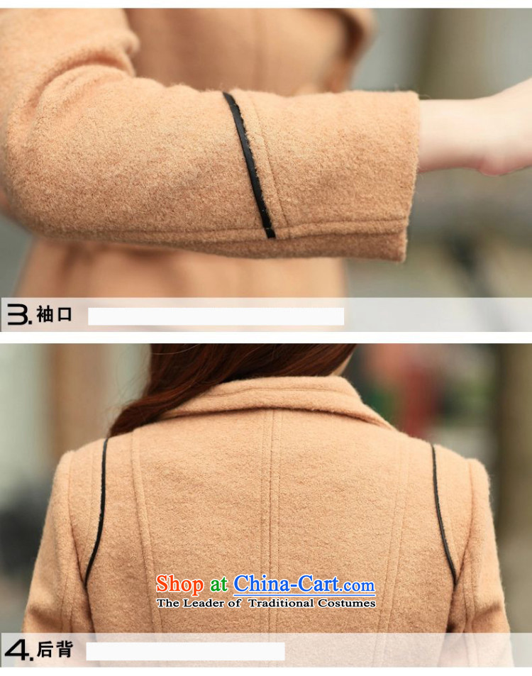 Library Leah 2015 autumn and winter new Korean Sau San video thin coat of Europe and thick hair girl in long? gross K088 jacket? wine red XL Photo, prices, brand platters! The elections are supplied in the national character of distribution, so action, buy now enjoy more preferential! As soon as possible.