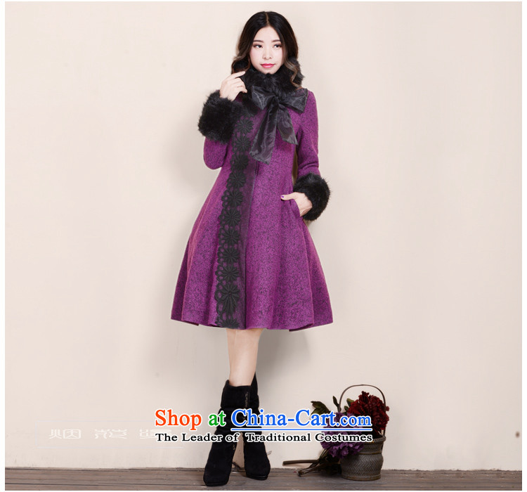 Fireworks Hot Winter 2015 new women's temperament sweet long jacket, gross? S pictures, 歆 purple price, brand platters! The elections are supplied in the national character of distribution, so action, buy now enjoy more preferential! As soon as possible.