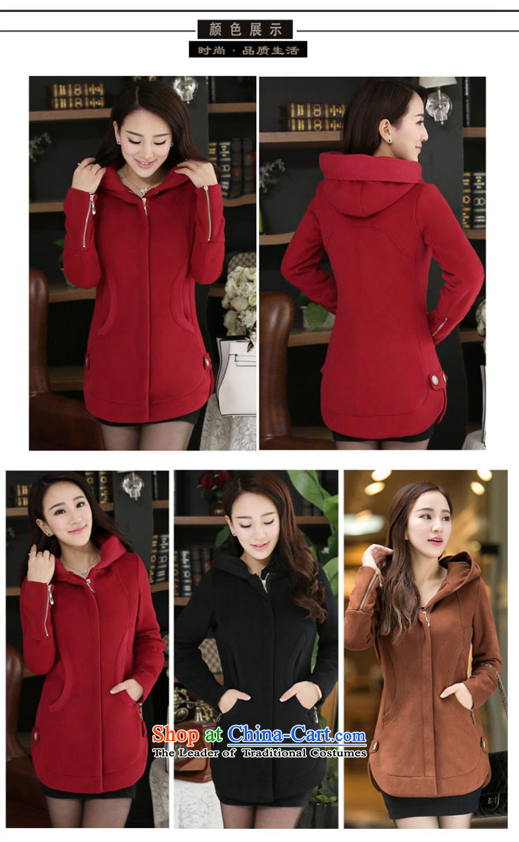 Shin Sung to increase women's code 200 catties sweater COAT 2015 autumn and winter, zipper Korean long woolen sweater plus lint-free sweater Cardigan Bay 679 red plus recommendations 175-185 5XL( lint-free, the burden of pictures, prices,) Brand platters! The elections are supplied in the national character of distribution, so action, buy now enjoy more preferential! As soon as possible.