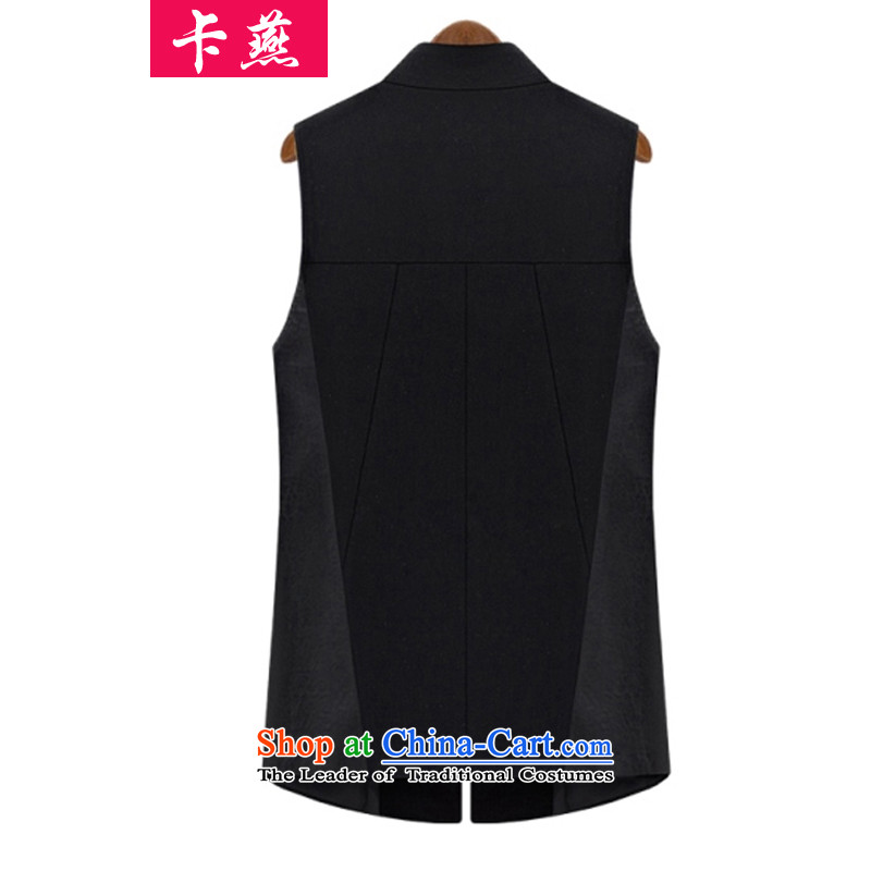  2015 Yan Europe card autumn and winter large female loose video thin thick ma focused to intensify the true MM rabbit hair vest the folder unit 176 Black 5XL, Jacket Card Yan Shopping on the Internet has been pressed.