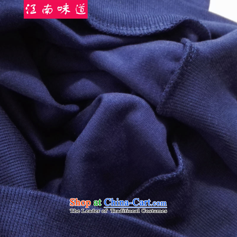 Gangnam-gu  2015 new large taste code women fall/winter collections to increase the burden of Europe and the long-sleeved thickened 200 plus lint-free T-shirt, forming the Netherlands 760 dark blue - General), 160-190 recommended 3XL Gangnam taste shopping on the Internet has been pressed.
