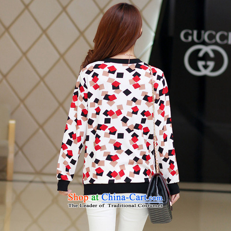 Create the  2015 autumn billion new Korean version of large numbers of ladies loose video thin thick mm long-sleeved jacket, thin cardigan jacket B9995 suit , L billion gymnastics shopping on the Internet has been pressed.