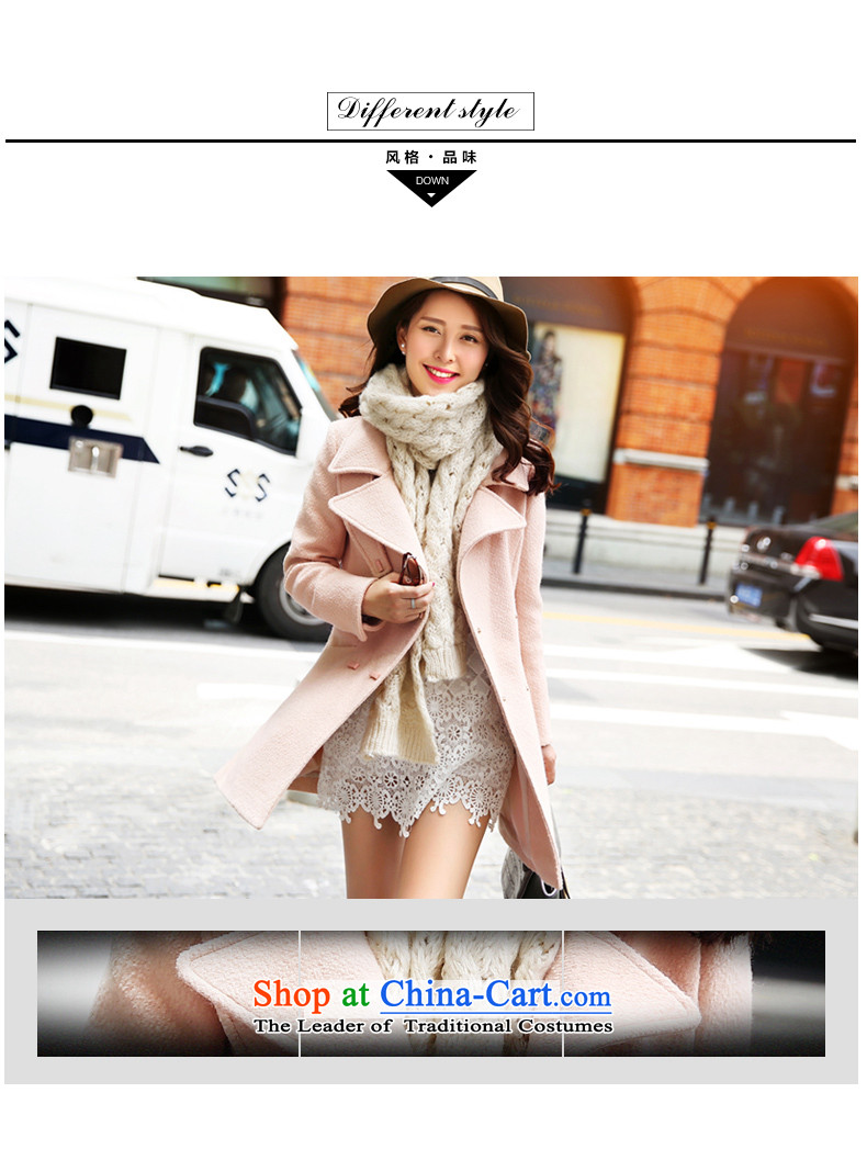 2015 winter paradise awakening the new Korean women's stylish Sau San? coats that long hair? jacket beige S picture, prices, brand platters! The elections are supplied in the national character of distribution, so action, buy now enjoy more preferential! As soon as possible.