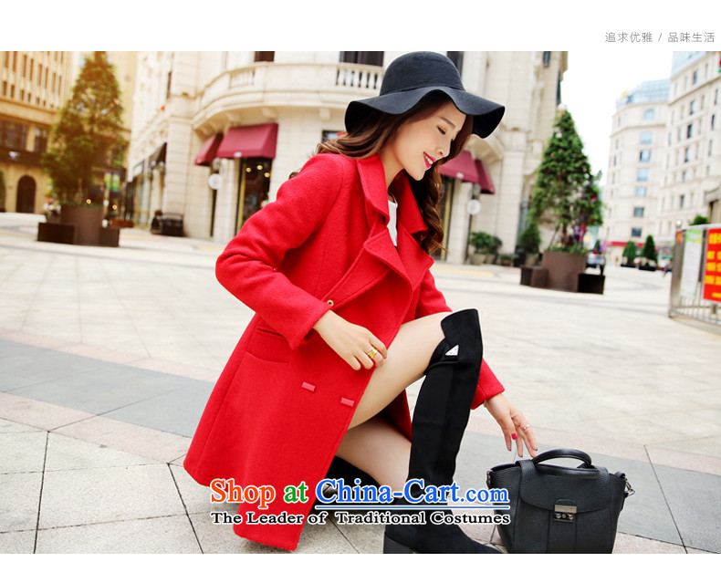 2015 winter paradise awakening the new Korean women's stylish Sau San? coats that long hair? jacket beige S picture, prices, brand platters! The elections are supplied in the national character of distribution, so action, buy now enjoy more preferential! As soon as possible.
