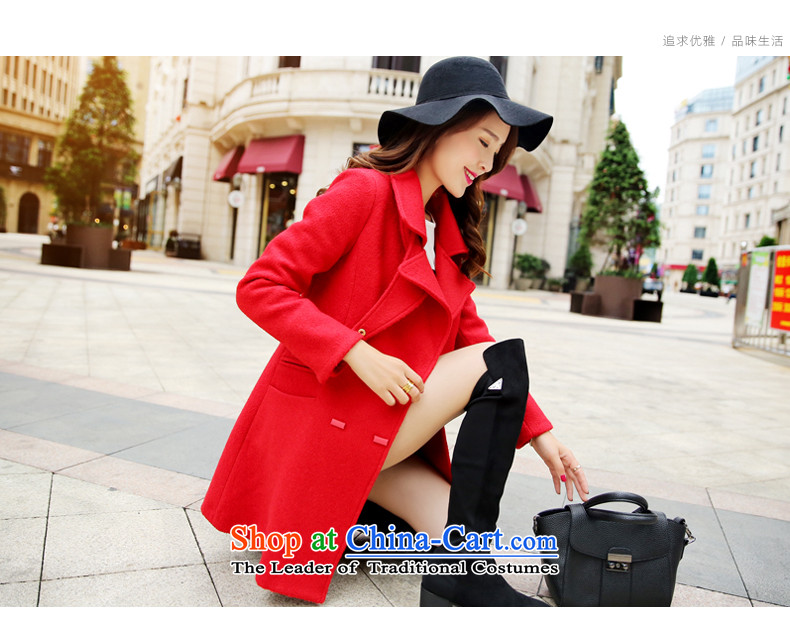 2015 winter paradise awakening the new Korean women's stylish Sau San? coats that long hair? jacket beige S picture, prices, brand platters! The elections are supplied in the national character of distribution, so action, buy now enjoy more preferential! As soon as possible.