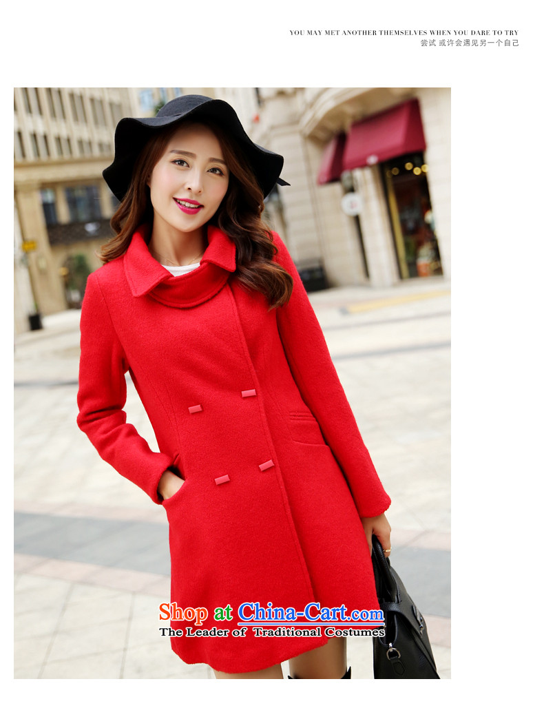 2015 winter paradise awakening the new Korean women's stylish Sau San? coats that long hair? jacket beige S picture, prices, brand platters! The elections are supplied in the national character of distribution, so action, buy now enjoy more preferential! As soon as possible.