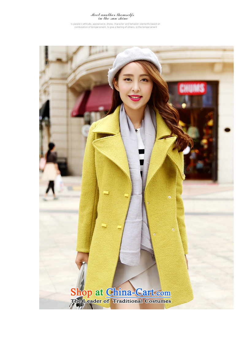 2015 winter paradise awakening the new Korean women's stylish Sau San? coats that long hair? jacket beige S picture, prices, brand platters! The elections are supplied in the national character of distribution, so action, buy now enjoy more preferential! As soon as possible.