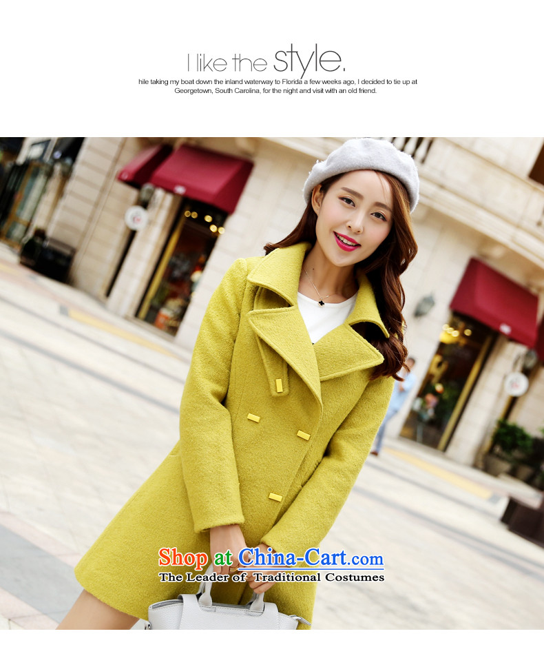 2015 winter paradise awakening the new Korean women's stylish Sau San? coats that long hair? jacket beige S picture, prices, brand platters! The elections are supplied in the national character of distribution, so action, buy now enjoy more preferential! As soon as possible.