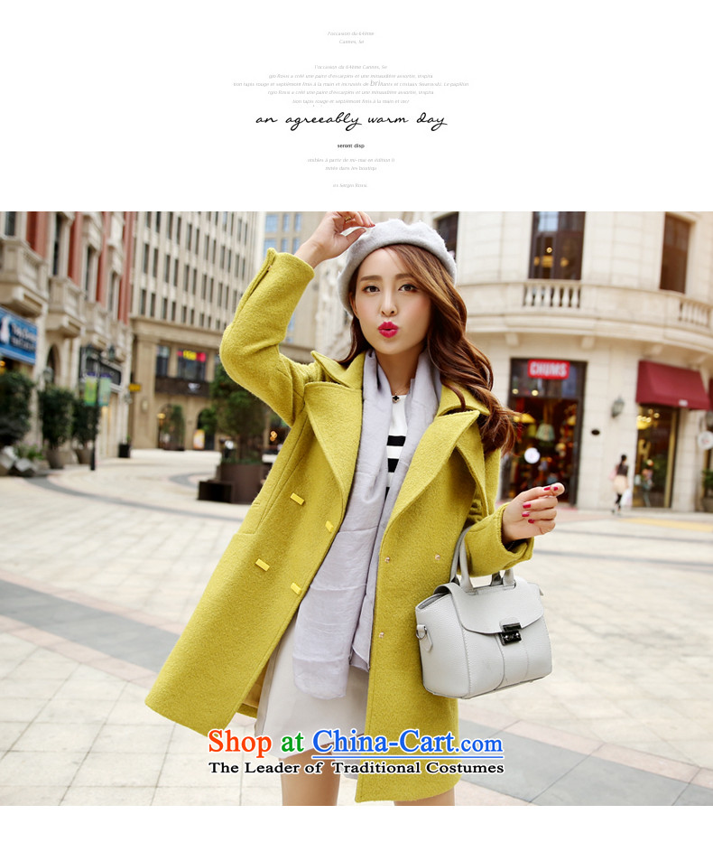 2015 winter paradise awakening the new Korean women's stylish Sau San? coats that long hair? jacket beige S picture, prices, brand platters! The elections are supplied in the national character of distribution, so action, buy now enjoy more preferential! As soon as possible.