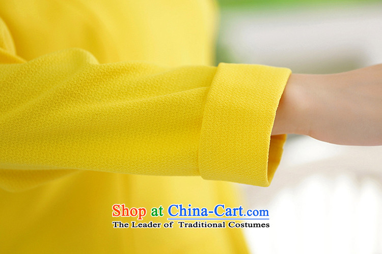 Gigi Lai Young Ah thick mm autumn and winter larger T-shirt short skirt kit to increase female 2015 thick sister new graphics thin coat body skirt two Kit Yellow XXXXL picture, prices, brand platters! The elections are supplied in the national character of distribution, so action, buy now enjoy more preferential! As soon as possible.