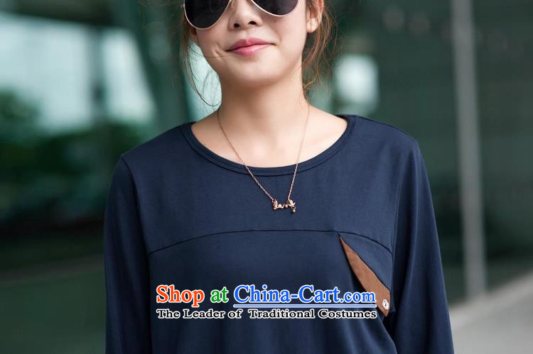 Leader to increase women's Code Load T-shirt, forming the fall thick MM2015 new Korean autumn and winter load forming the Netherlands round-neck collar video thin blue 3XL 60 recommendations shirt such pictures, price 160-190, brand platters! The elections are supplied in the national character of distribution, so action, buy now enjoy more preferential! As soon as possible.