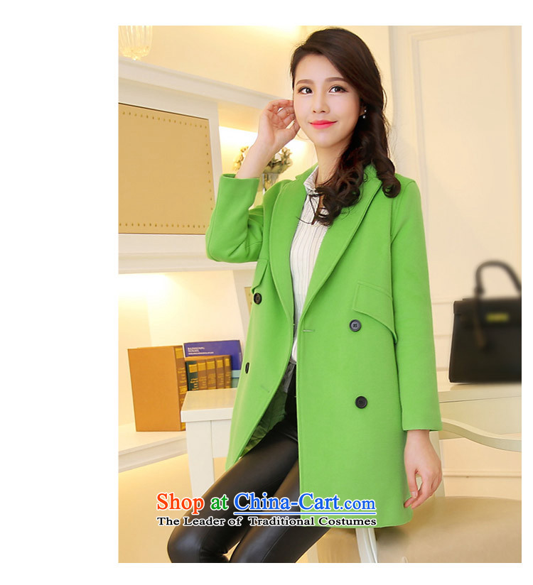The 2015 season Tsat autumn and winter new Korean version of the Long Hair Girl Red Jacket coat? L picture, prices, brand platters! The elections are supplied in the national character of distribution, so action, buy now enjoy more preferential! As soon as possible.