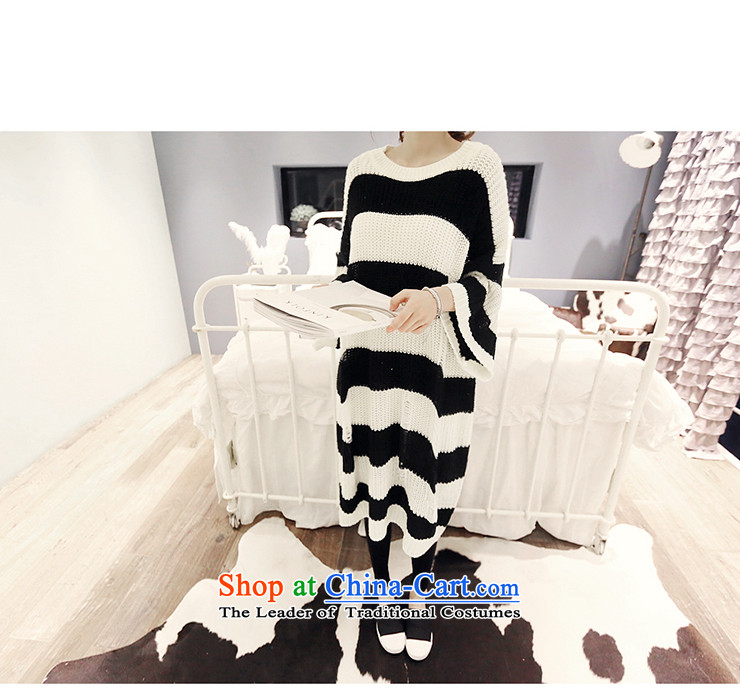 Replace the Spring and Autumn period the new 2015 Korea to increase women's code thick sister loose thick, Hin thin, Korea version long thick MM han bum stripes jacket and black sweater are code picture, prices, brand platters! The elections are supplied in the national character of distribution, so action, buy now enjoy more preferential! As soon as possible.
