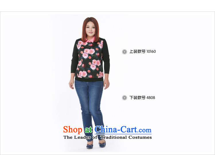 Msshe xl women 2015 new fall inside the lapel stamp stitching thick MM shirt shirt 10160 Black 3XL picture, prices, brand platters! The elections are supplied in the national character of distribution, so action, buy now enjoy more preferential! As soon as possible.
