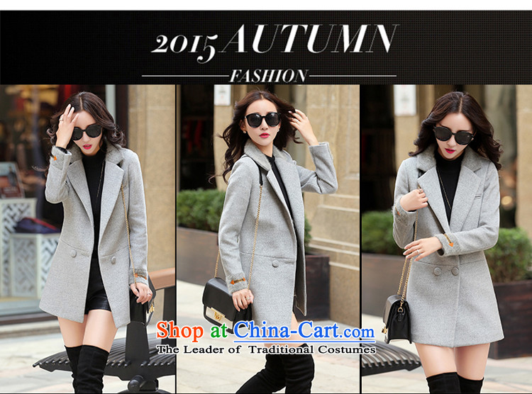 Mrs M land 2015 Fall/Winter Collections new stylish and simple and classy jacket coat female wine so gross red L picture, prices, brand platters! The elections are supplied in the national character of distribution, so action, buy now enjoy more preferential! As soon as possible.