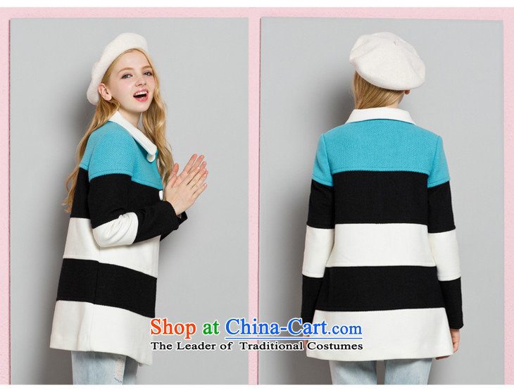 Lok-machi 2015 Autumn In New jacket, long hair? coats tri-color coats party for stitching a female black and white of the jacket M/160 picture, prices, brand platters! The elections are supplied in the national character of distribution, so action, buy now enjoy more preferential! As soon as possible.