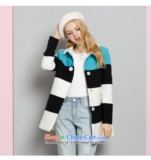 Lok-machi 2015 Autumn In New jacket, long hair? coats tri-color coats party for stitching a female black and white of the jacket M/160 picture, prices, brand platters! The elections are supplied in the national character of distribution, so action, buy now enjoy more preferential! As soon as possible.