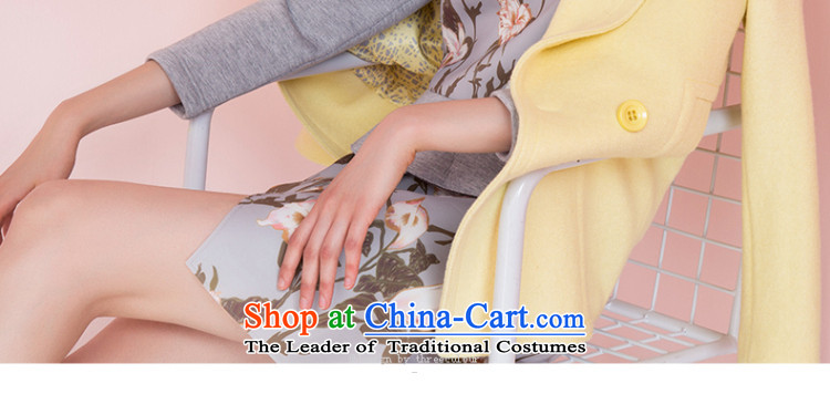 Designed for the 2015 winter clothing new western cocoon-Solid Color to grow up? gross D541012D10 Yi Girls yellow 155/80A/S picture, prices, brand platters! The elections are supplied in the national character of distribution, so action, buy now enjoy more preferential! As soon as possible.