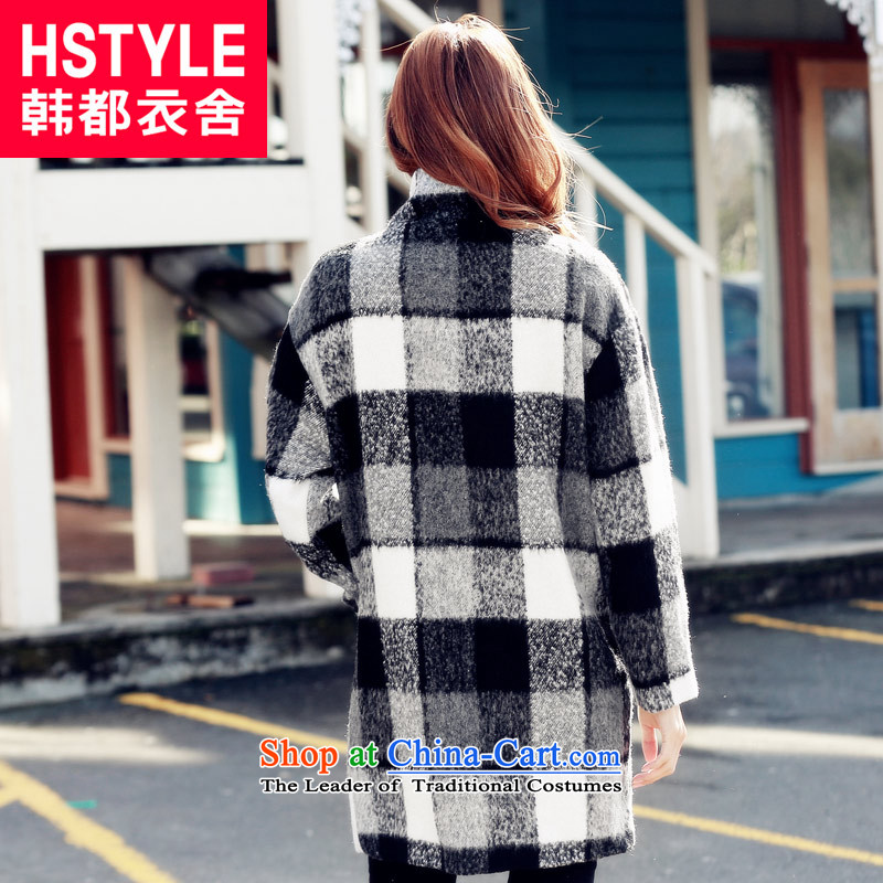 Korea has the Korean version of the Dag Hammarskjöld yi 2015 winter clothing new products in a compartment with long hair loose coat NG4894?2. Black S, Korea has Yi Homes , , , shopping on the Internet