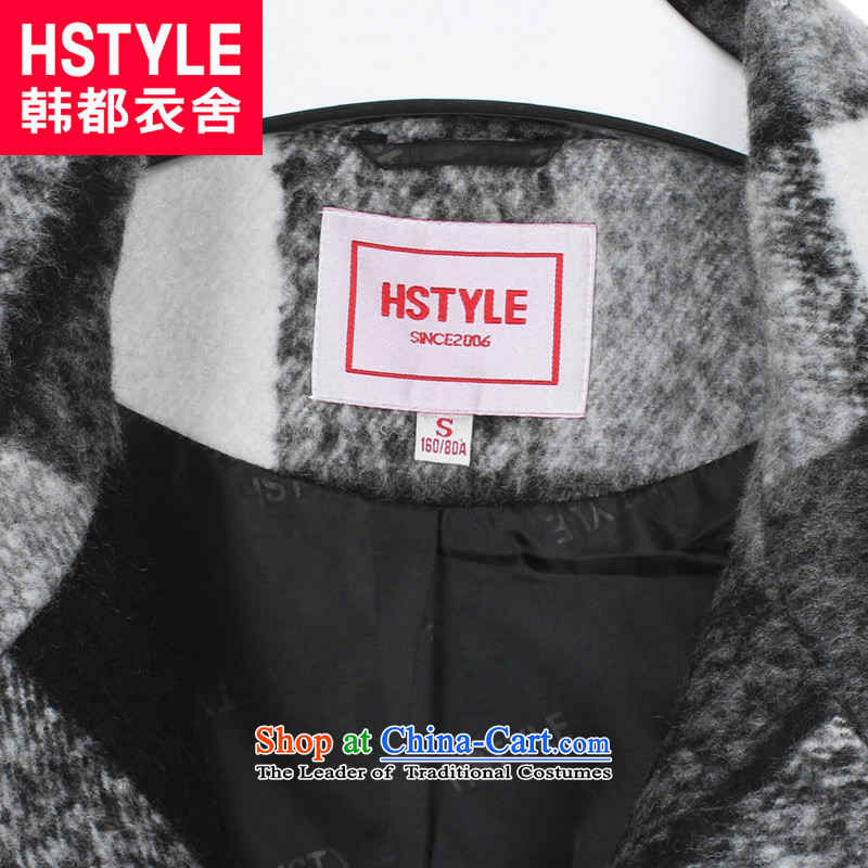 Korea has the Korean version of the Dag Hammarskjöld yi 2015 winter clothing new products in a compartment with long hair loose coat NG4894?2. Black S, Korea has Yi Homes , , , shopping on the Internet
