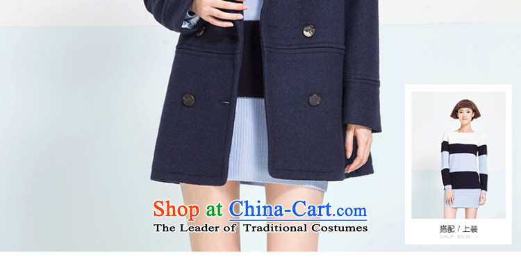 Poetry where 2015 autumn and winter Lai new Korean version? coats that long hair? jacket coat female 6590847401 dark blue S picture, prices, brand platters! The elections are supplied in the national character of distribution, so action, buy now enjoy more preferential! As soon as possible.