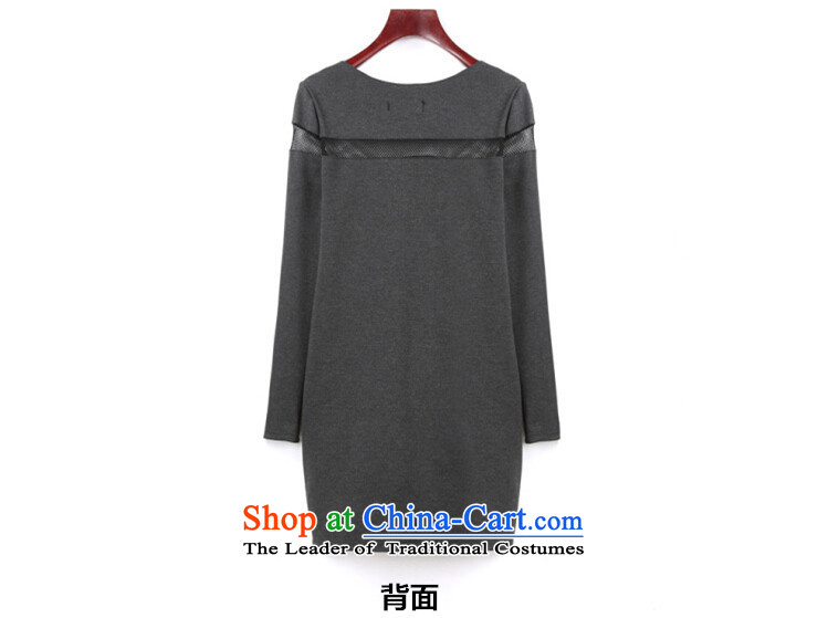 O Ya-ting 2015 Autumn Korean to increase women's loose video decode thin dresses in mm thick solid long sleeved clothes long-sleeved T-shirt women 8218 Gray 4XL recommends that you 160-180 catty picture, prices, brand platters! The elections are supplied in the national character of distribution, so action, buy now enjoy more preferential! As soon as possible.