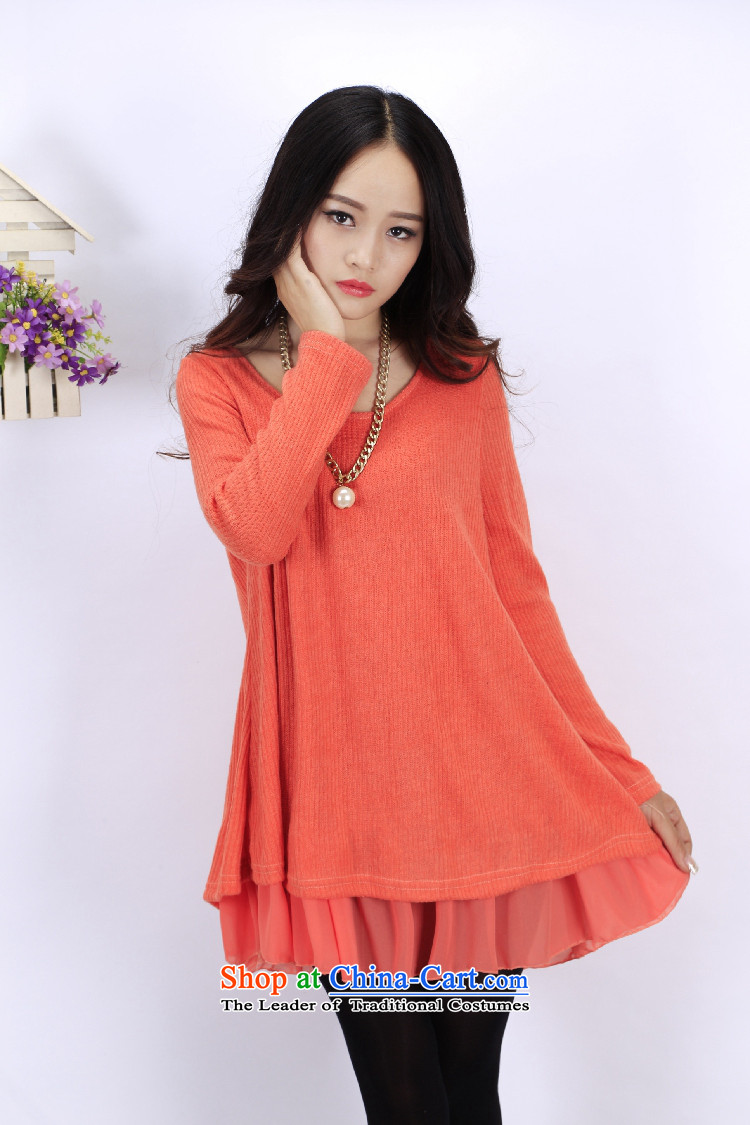 Charlene Choi Fong Lai-wan fall 2015 replacing larger female thick mm Korean loose video to increase long-sleeved thin dresses wine red XXXXL(180-200) picture, prices, brand platters! The elections are supplied in the national character of distribution, so action, buy now enjoy more preferential! As soon as possible.