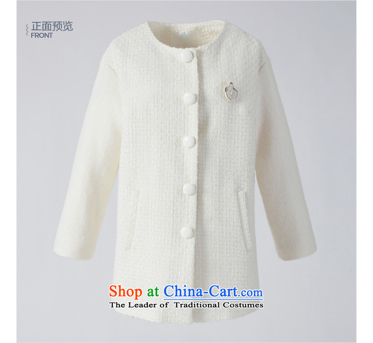 Lok-machi 2015 Autumn In New jacket, long hair? Simply stitching coats coats round-neck collar a female white M/160 jacket picture, prices, brand platters! The elections are supplied in the national character of distribution, so action, buy now enjoy more preferential! As soon as possible.