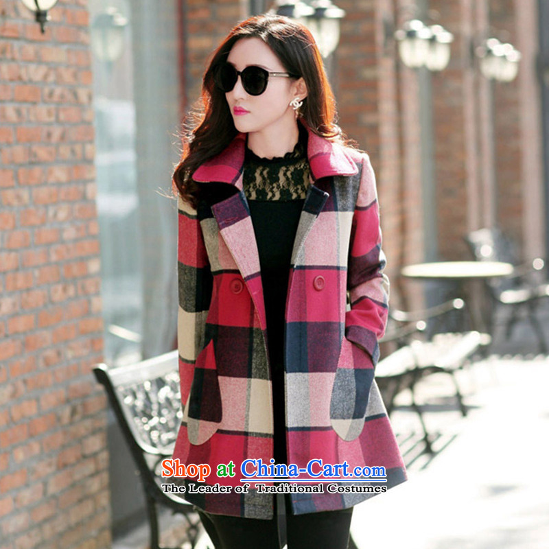 The September 2015 autumn and winter Sheikh new Korean female jacket coat gross? In long a wool coat women 8509 picture color XL, September of Sheikh (SEP).... HEPBURN shopping on the Internet