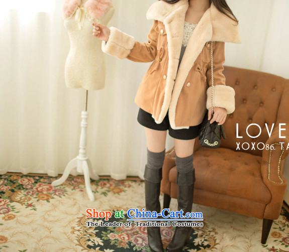 American economy by 2015 autumn and winter Claudia new larger female Korean fashion preppy thick hair a wool coat for double-jacket female Christmas gross? RED M picture, prices, brand platters! The elections are supplied in the national character of distribution, so action, buy now enjoy more preferential! As soon as possible.