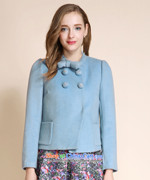 Chaplain who winter female Korean sweet loose twine bow knot wool coat light blue. Gross? 165/88A/L. picture, prices, brand platters! The elections are supplied in the national character of distribution, so action, buy now enjoy more preferential! As soon as possible.