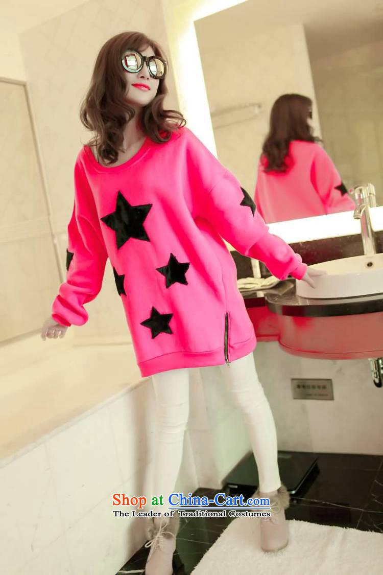 Replace the Spring and Autumn period the new 2015 Korean women to increase the number of students in a relaxd thick MM long thick thick, Hin thin, thick sister Fall Winter Sweater jacket and black large number of pictures, prices, XXXL brand platters! The elections are supplied in the national character of distribution, so action, buy now enjoy more preferential! As soon as possible.