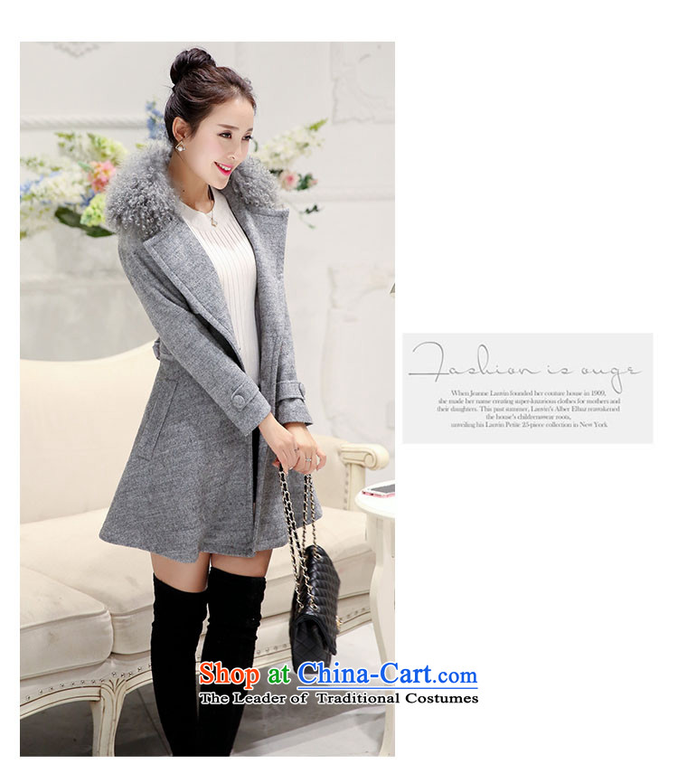 The About Sin Yi coats female 2015 Fall/Winter Collections new women's gross jacket Korean Beauty?? female gray overcoat gross L picture, prices, brand platters! The elections are supplied in the national character of distribution, so action, buy now enjoy more preferential! As soon as possible.