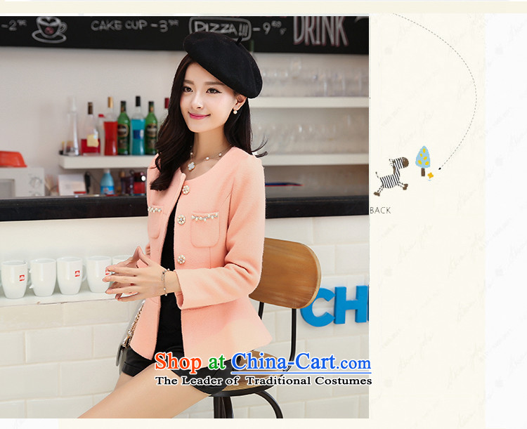 Joe customers fall 2015 new women's small elegant nail pearl wind-Sau San video thin hair? Single Row deduction coats of solid color, short cardigan round-neck jacket Yellow M picture, prices, brand platters! The elections are supplied in the national character of distribution, so action, buy now enjoy more preferential! As soon as possible.