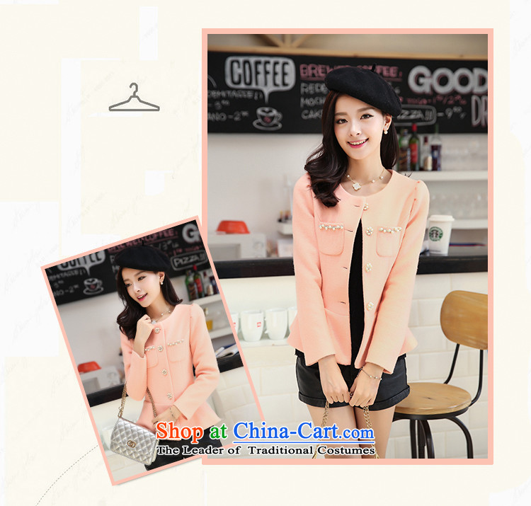 Joe customers fall 2015 new women's small elegant nail pearl wind-Sau San video thin hair? Single Row deduction coats of solid color, short cardigan round-neck jacket Yellow M picture, prices, brand platters! The elections are supplied in the national character of distribution, so action, buy now enjoy more preferential! As soon as possible.