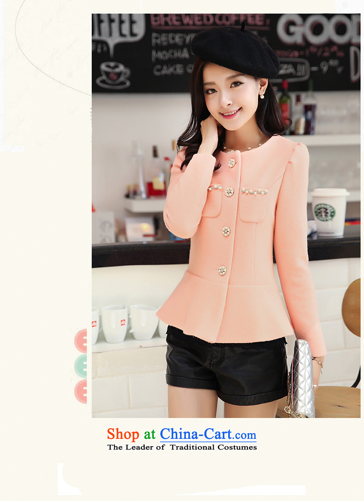 Joe customers fall 2015 new women's small elegant nail pearl wind-Sau San video thin hair? Single Row deduction coats of solid color, short cardigan round-neck jacket Yellow M picture, prices, brand platters! The elections are supplied in the national character of distribution, so action, buy now enjoy more preferential! As soon as possible.