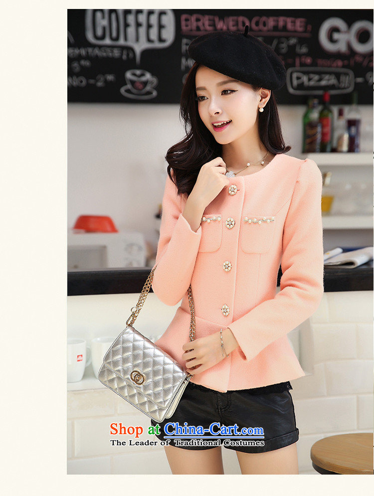 Joe customers fall 2015 new women's small elegant nail pearl wind-Sau San video thin hair? Single Row deduction coats of solid color, short cardigan round-neck jacket Yellow M picture, prices, brand platters! The elections are supplied in the national character of distribution, so action, buy now enjoy more preferential! As soon as possible.