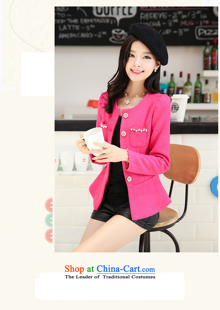 Joe customers fall 2015 new women's small elegant nail pearl wind-Sau San video thin hair? Single Row deduction coats of solid color, short cardigan round-neck jacket Yellow M picture, prices, brand platters! The elections are supplied in the national character of distribution, so action, buy now enjoy more preferential! As soon as possible.