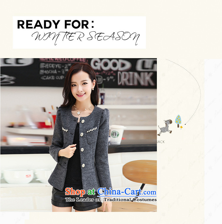 Joe customers fall 2015 new women's small elegant nail pearl wind-Sau San video thin hair? Single Row deduction coats of solid color, short cardigan round-neck jacket Yellow M picture, prices, brand platters! The elections are supplied in the national character of distribution, so action, buy now enjoy more preferential! As soon as possible.