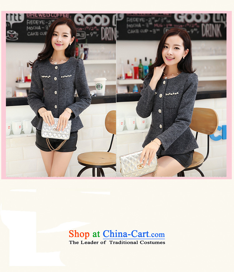 Joe customers fall 2015 new women's small elegant nail pearl wind-Sau San video thin hair? Single Row deduction coats of solid color, short cardigan round-neck jacket Yellow M picture, prices, brand platters! The elections are supplied in the national character of distribution, so action, buy now enjoy more preferential! As soon as possible.