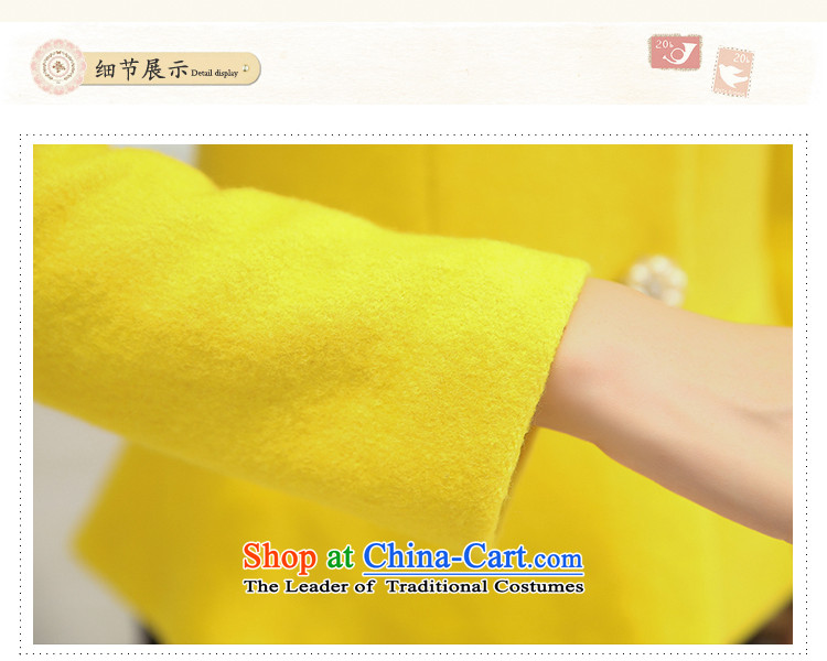 Joe customers fall 2015 new women's small elegant nail pearl wind-Sau San video thin hair? Single Row deduction coats of solid color, short cardigan round-neck jacket Yellow M picture, prices, brand platters! The elections are supplied in the national character of distribution, so action, buy now enjoy more preferential! As soon as possible.