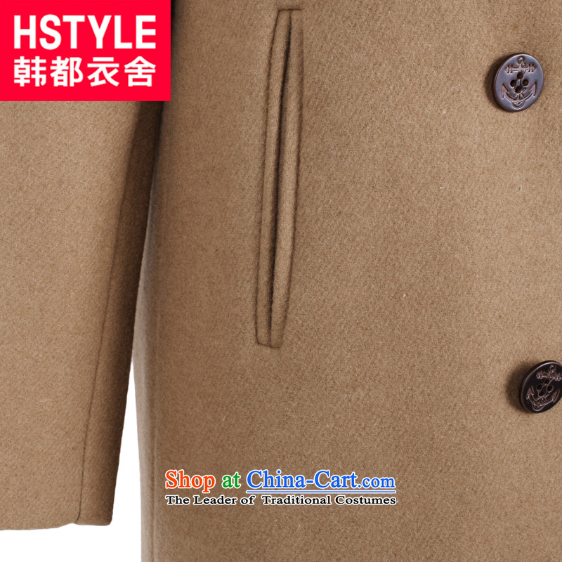 Korea has the Korean version of the Dag Hammarskjöld yi 2015 winter new women stitching straight double-jacket HO4550?(6) gross light and color , Korea has Yi Homes , , , shopping on the Internet