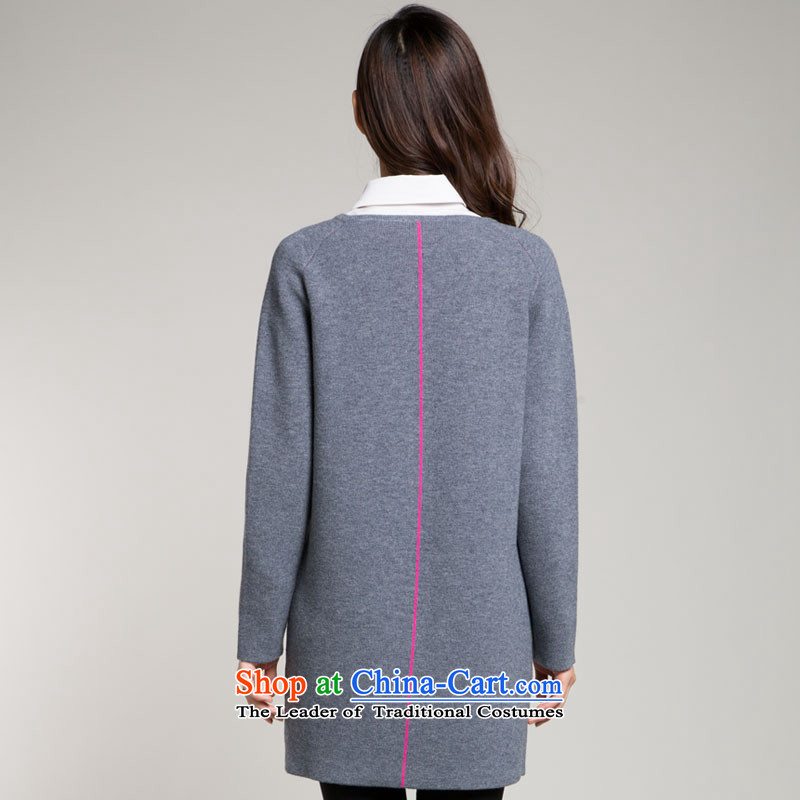Hengyuan shiang chuan wool coat girl in long?) Ms. thick autumn and winter Sau San new jacket, middle gray 165, Yuen Cheung-hang , , , shopping on the Internet