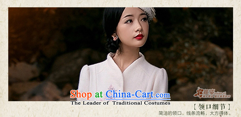 Gigi Lai Siu Chau stuffed light water fall and winter 2015 new embroidery collar gross? 