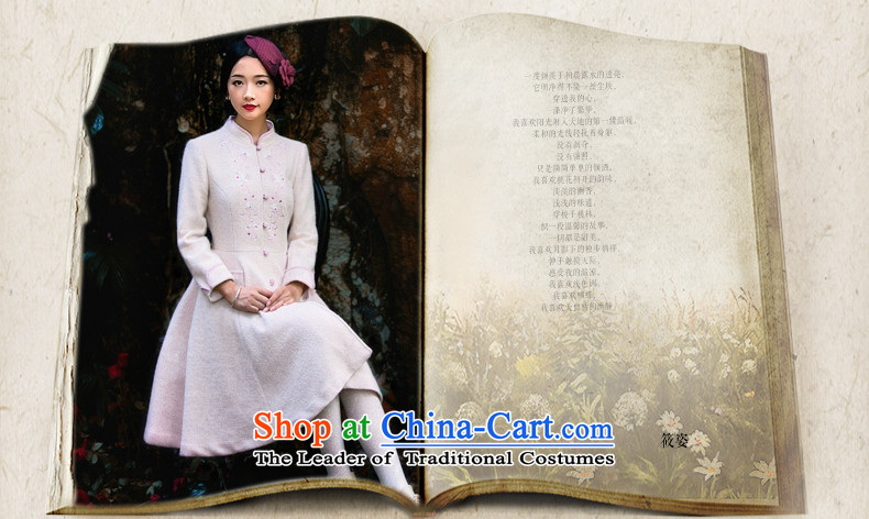 Gigi Lai Siu-Flower Heart-ae 2015 autumn and winter new staple pearl embroidery? 