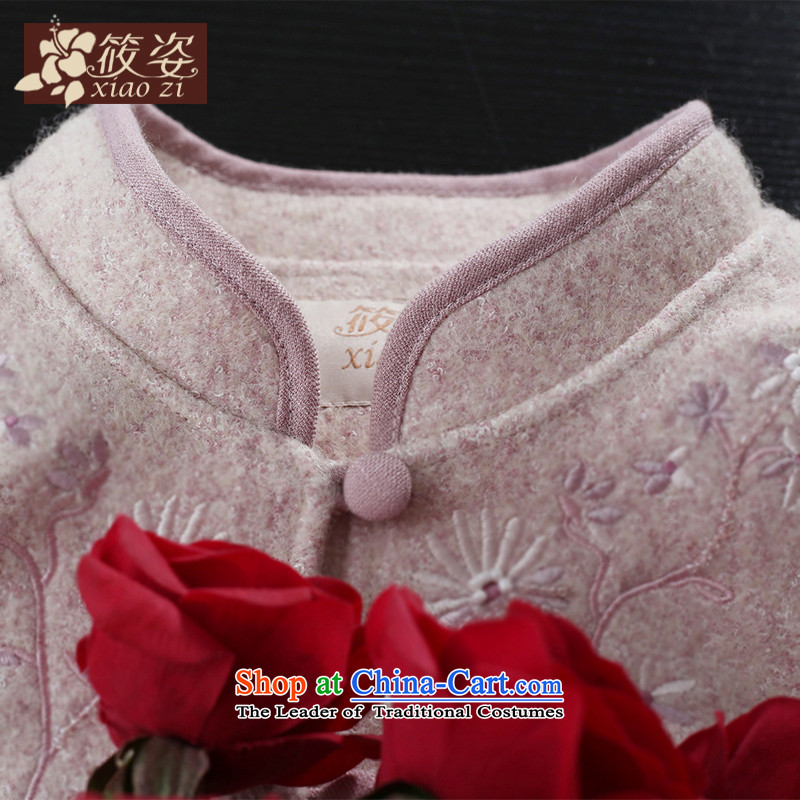 Gigi Lai Siu-Flower Heart-ae 2015 autumn and winter new staple pearl embroidery?     coats gross wild rice flour color long-sleeved sweater , L, Gigi Lai (xiaozi SMHF) , , , shopping on the Internet