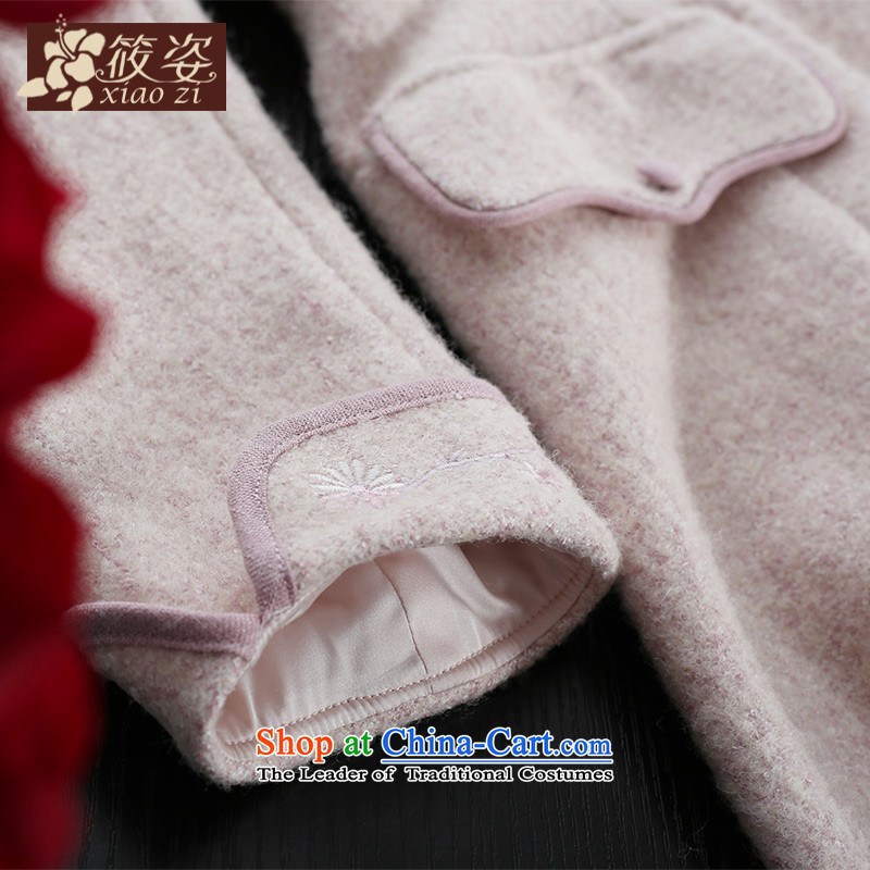 Gigi Lai Siu-Flower Heart-ae 2015 autumn and winter new staple pearl embroidery?     coats gross wild rice flour color long-sleeved sweater , L, Gigi Lai (xiaozi SMHF) , , , shopping on the Internet